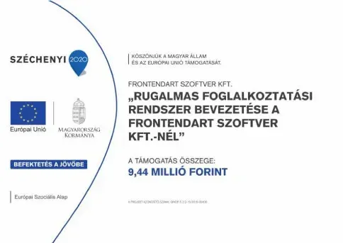 Rugalmas foglalkoztatási rendszer bevezetése a FrontEndART Kft-nél