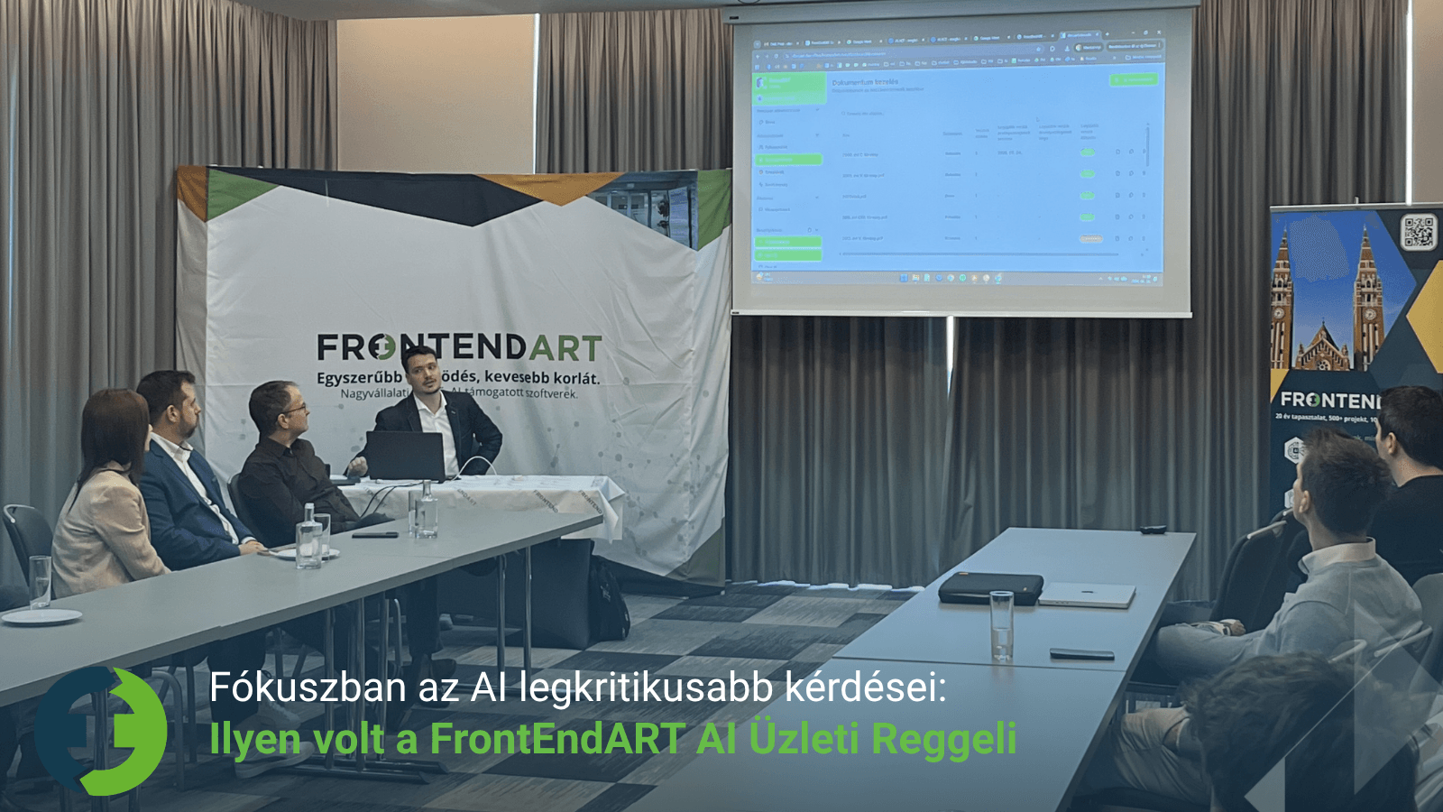 Fókuszban az AI legkritikusabb kérdései: ilyen volt a FrontEndART AI Üzleti Reggeli